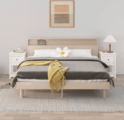 Obrázok produktu pre Maison Exclusive - Nočné stolíky 2 ks. Biela 40x35x61,5 cm Masívne drevo borovica