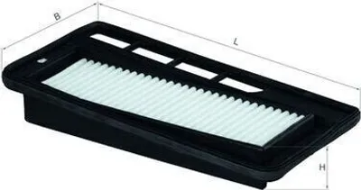 Produktbild von Luftfilter MAHLE LX 1743 für OPEL AGILA (A) (H00) Filtereinsatz