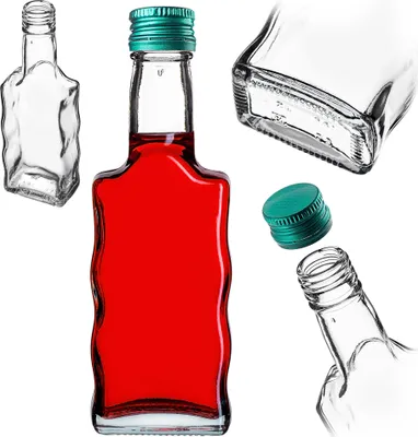 Produktbild von KADAX Glasflasche für Tinktur 200ml mit grünem Verschluss 1St.