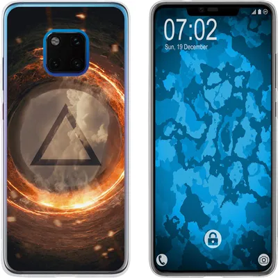Produktbild von PhoneNatic Case kompatibel mit Huawei Mate 20 Pro Silikon-Hülle Element Feuer M3
