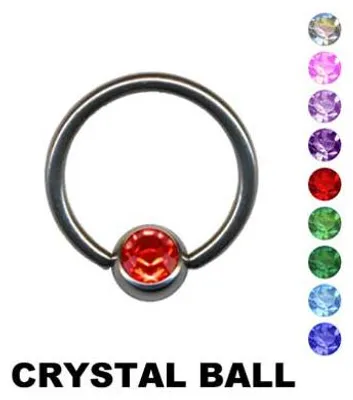 Produktbild von BCR Klemmkugel Ring: Lippenbändchen Klemmring Piercing Weiß 8 mm