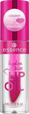 Produktbild von Essence hydra kiss LIP OIL, Lippenöl, Farblos, Frauen, trockene Haut, Hyaluronsäure, Jojoba-Öl, Feuchtigkeitsspendend, Nährend