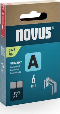 Obrázok produktu pre Novus sponka s jemným závitom A 53/6 mm (800 kusov)