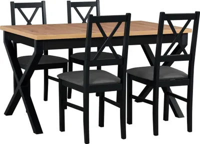 Produktbild von Esszimmer-Set 4x "Nilo 10" Stühle + "Ikon 1" Tisch