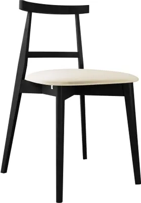 Produktbild von MIRJAN24 Stuhl KT71, Esszimmerstuhl aus Buchenholz, 48x54x75 cm, 1-Stück (Farbe: Magic Velvet 2250, Holzfarbe: Schwarz)