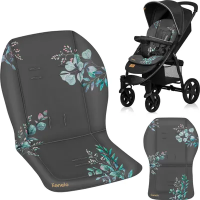Produktbild von Lionelo Universelle Kinderwagenmatratze Seatliner, beidseitig wasserabweisendes Material, kompatibel mit den meisten Kinderwagen - Grau