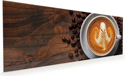 Produktbild von Küchenrückwand Spritzschutz Glas mit Motiv Kaffeegenuss 40 x 40 cm