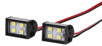 Produktbild von 2 Stueck ferngesteuerte LED-Leuchten, Scheinwerfer, Dachlampe, 8 LEDs, Ersatz fuer 1/10 TRX-4 Trx-6 D90 HSP Redcat 4WD Tamiya Axial SCX10 HPI Auto DIY