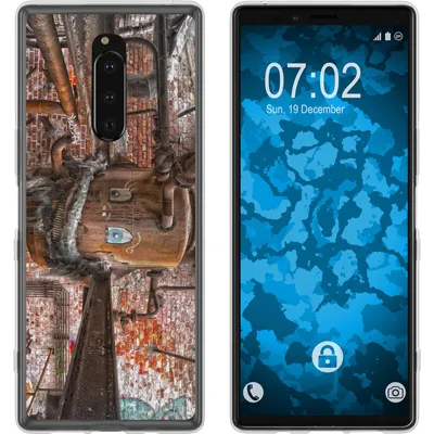 Produktbild von PhoneNatic Case kompatibel mit Sony Xperia 1 Silikon-Hülle Urban M1