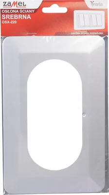 Image de Cache pour un interrupteur à double prise OSX-220-SRB argent Ynsta Zamel