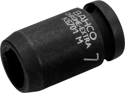 Zdjęcie produktu dla Bahco, nasadka do klucza nasadowego 1/4 cala, sześciokątna, 7 mm, fosforyzowana