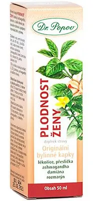 Obrázek produktu pro Bylinné kapky – Plodnost žen – 50 ml