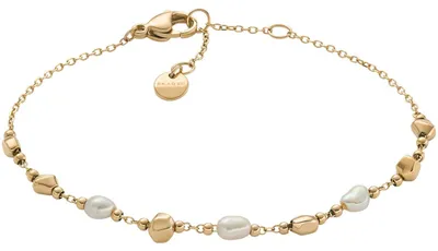 Image de Skagen SKJ1880710 Bracelet Femme AGNETHE PEARL Acier inoxydable Or Blanc 19,5 cm