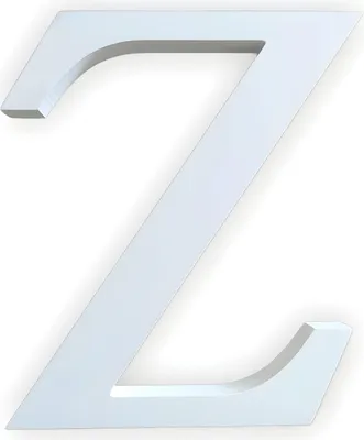 Immagine prodotto di Lettera di legno bianca, circa 20 cm, spessore 1,8 cm, lettera Z