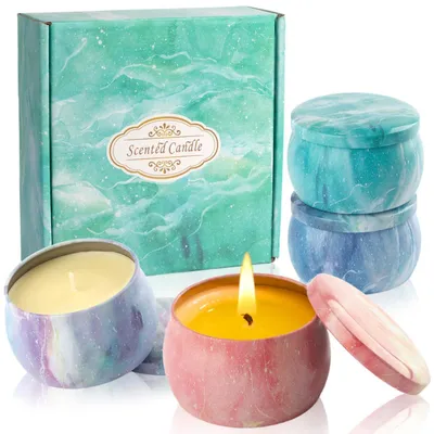 Produktbild von Duftkerzen Geschenkset Sojawachs 4 Stück