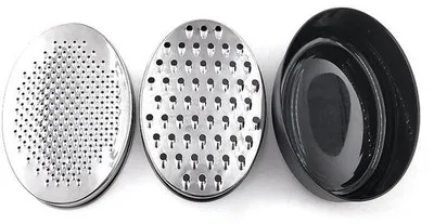 Image de Râpe à fromage sans BPA avec couvercle amovible pour le fromage, les légumes et le chocolat