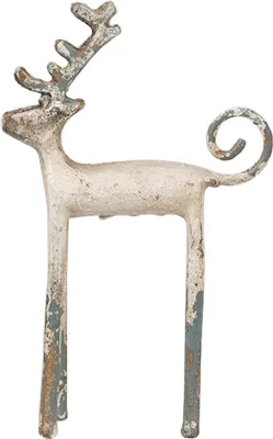 Image de Clayre & Eef Figurine de décoration Cerf 16x5x25 cm Beige Métal