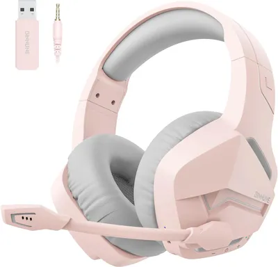 Produktbild von BINNUNE Wireless Gaming Headset Over-Ear für PC, PS4, PS5 mit Bluetooth, 50-mm-Treiber, 120 Stunden Akkulaufzeit