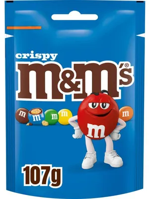 Obrázok produktu pre M&M'S chrumkavá mliečna čokoláda 107 g – chrumkavé čokoládové pochutiny na zahryznutie