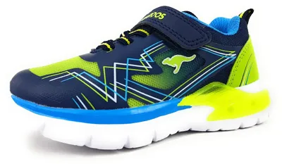 Immagine prodotto di KangaRoos: Scarpe per bambini, modello scarpe basse da ginnastica con chiusura a velcro, colore blu, adatte per il tempo libero