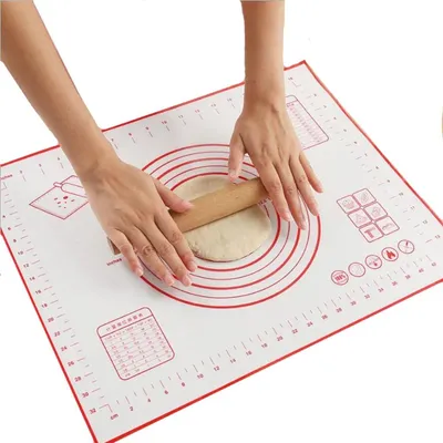 Produktbild von Große Backmatte – Silikon-Backmatte – 70/50 cm – antihaftbeschichtet – Ofenmatte – Ofenmatte – Silikon – wiederverwendbar – Backen – Kochen – CHPN