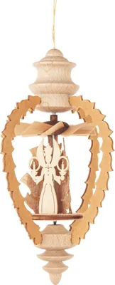 Produktbild von Wärmespiel Hängepyramide Engel,Bergmann,Reiterlein BxHxT 5,5x12,5x5,5cm NEU