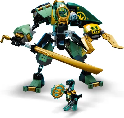 Produktbild von LEGO 71750 NINJAGO Lloyds Hydro-Mech, Unterwasser Set, Spielzeug für Jungen und Mädchen ab 7 Jahre mit 2 Ninja Mini-Figuren