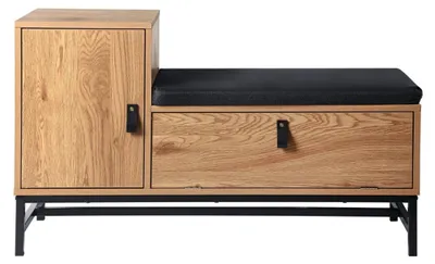 Image de CALICOSY - Banc d'entrée avec rangements chaussures  JILL