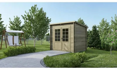 Immagine prodotto di Casetta da giardino in legno - 5m2 - 2.5x2m - impregnata - 28mm - colore: verde