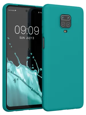 Produktbild von kwmobile Handyhülle für Xiaomi Redmi Note 9S / 9 Pro / 9 Pro Max Hülle - TPU Case - Kabelloses Laden - Schutzhülle Cover in Petrol matt