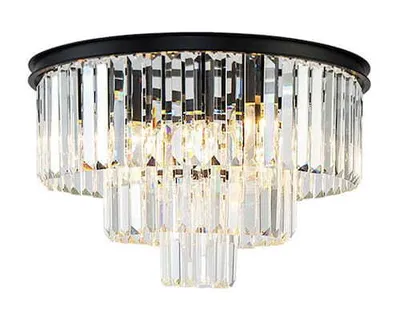 Zdjęcie produktu dla Hereford Fall - plafon okrągły kryształowy 50cm