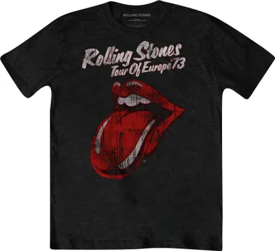 Produktbild von The Rolling Stones - "73 Tour" T-Shirt für Herren/Damen Uni RO730 (L) (Schwarz)