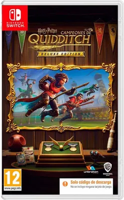 Imagen del producto de Juegos de Nintendo Switch: Harry Potter: Campeones de Quidditch - Edición Deluxe. Código incluido en la caja. Transparente. Talla única