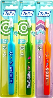 Produktbild von 3x TePe Select Kids Zahnbürste 5-8 Jahre Jungenfarben