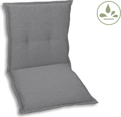 Zdjęcie produktu dla GO-DE Textil, poduszka na fotel niska, szara, 20925-02