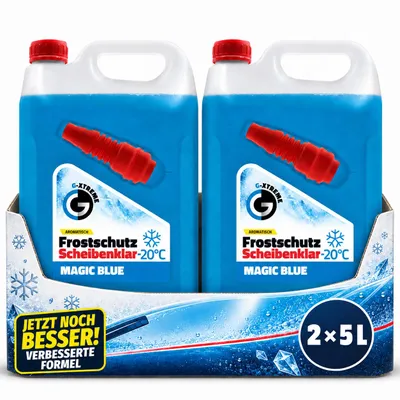 Produktbild von 2x5L G-XTREME Scheibenfrostschutz Magic Blue 10L bis -20°C gebrauchsfertig