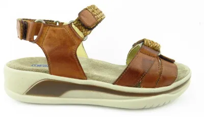 Produktbild von Wolky Acula Softy Wax  Sandalen Plat - Cognac - Maat 40
