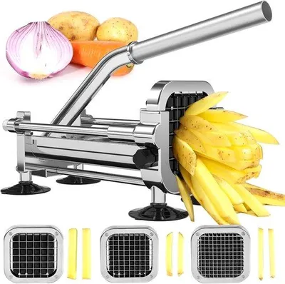 Productafbeelding van Aardappelsnijder met 6 mm/9 mm/13 mm lemmet voor wortelen, komkommers, uien