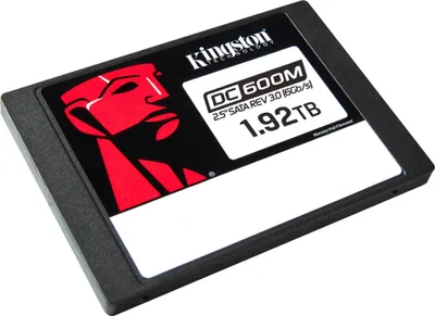 Zdjęcie produktu dla Kingston Technology Dysk SSD DC600M SATA klasy korporacyjnej 2,5 cala (do obciążeń mieszanych) 1920GB, 1,92 TB, 2.5", 560 MB/s, 6 Gbit/s