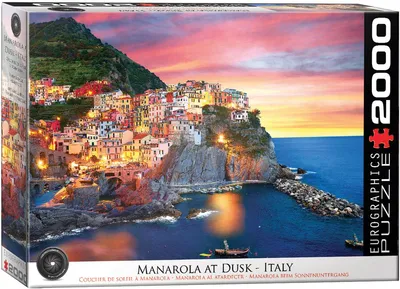 Image de Puzzle 2000 pièces Eurographics Manarola au crépuscule Italie