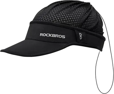 Produktbild von ROCKBROS Fahrradkappe Mütze Fahrrad Cycling Cap UV-Schutz Leichte Atmungsaktive Verstellbare Pferdeschwanz Kappe UPF 50+ Sommer Damen & Herren Schwarz