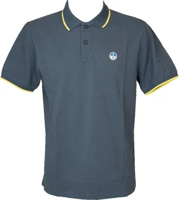 Immagine prodotto di Polo uomo NORTH SAILS maglia manica corta con colletto e bottoni con logo ricamato e stampato dietro il colletto articolo 692452, IT L - EU M - USA M, Cotone 100%