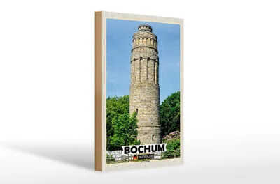 Produktbild von Holzschild Städte Bochum Bismarckturm Architektur 20x30cm