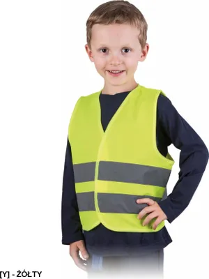 Zdjęcie produktu dla KOS-KINDER - Kamizelka ostrzegawcza dla dzieci - S-M