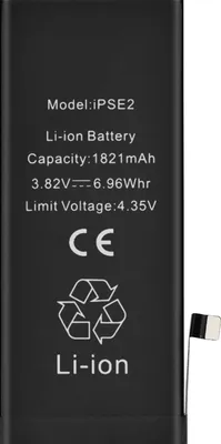 Image de Clappio, batterie pour Apple iPhone SE 2020 1821mAh 100% compatible, noir