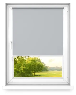 Image de Time4blinds - Store occultant sans perçage, 400x2500mm, Gris Clair de Lune - Droite