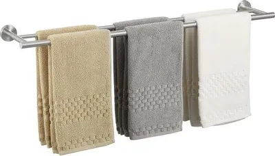 Productafbeelding van Famanu handdoekhouder, wandmontage, 90 cm, roestvrij staal - accessoire voor de badkamer