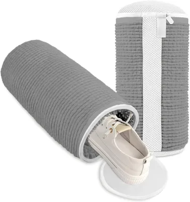 Productafbeelding van Schoenwaszakken - Schoenenzakken - Schoenen Wassen - 360 Graden Reiniging - 18x35 cm - Grijs