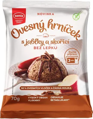 Obrázek produktu pro Ovesný hrníček s jablky a skořicí 70 g SEMIX