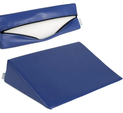 Produktbild von Habys Lagerungskeil, für Massage und Therapie | Lagerungskissen, Lagerungsmaterial | Physiotherapie, Orthopädisch | 30x40x12cm | Marineblau